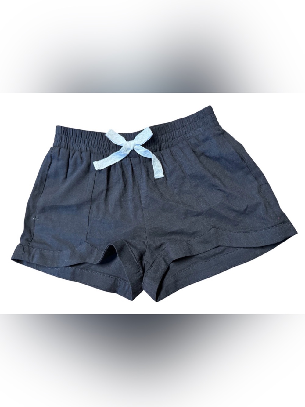 A Loves A Little Girls Solid Dolphin Shorts SZ M Black
